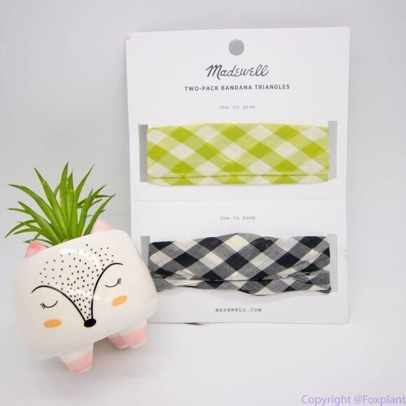 ‎NEW Madewell Two-Pack Triangle Bandanas - Picture 1 of 13